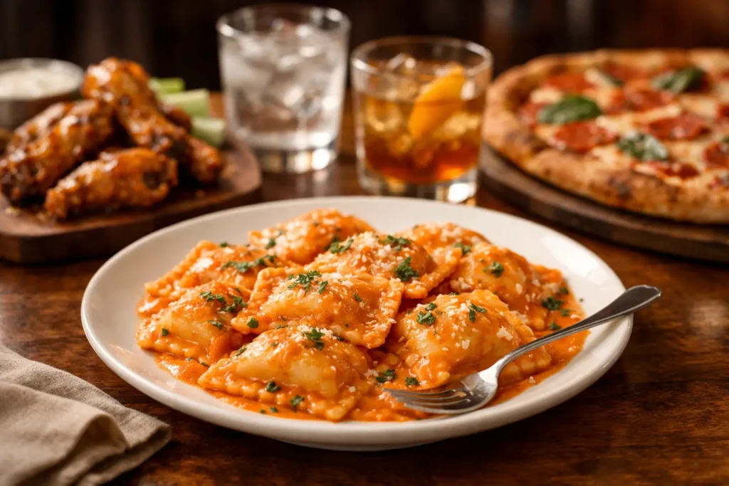 Vodka Ravioli in La Quinta for Pasta Cravings